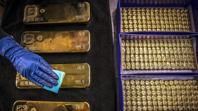 ارتفاع العقود الآجلة للذهب بنسبة 0.4%