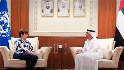 محافظ مصرف الإمارات المركزي يبحث مع مديرة صندوق النقد الدولي التعاون في التمويل الأخضر