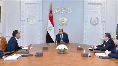 بحضور حسن عبدالله.. السيسي يجتمع مع مدبولي ووزيري المالية البترول