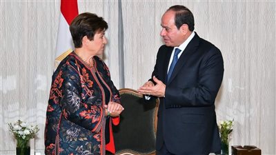 الرئيس السيسي يعرب عن تقديره للشراكة المثمرة بين مصر وصندوق النقد الدولي
