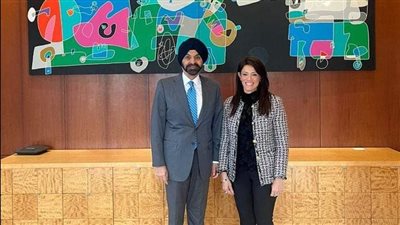 المشاط تبحث مع رئيس البنك الدولي التعاون المستقبلي وتعزيز مشاركة القطاع الخاص في التنمية