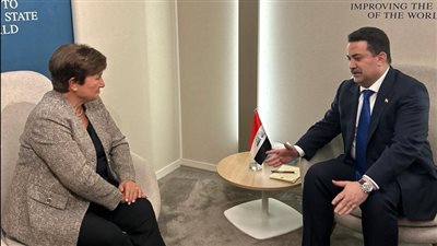 مديرة صندوق النقد الدولي تلتقي رئيس الوزراء العراقي