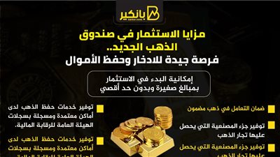 مميزات وخطوات الاستثمار في صندوق الذهب | انفوجرافيك 