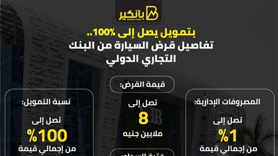 بتمويل يصل إلى 100%.. تفاصيل قرض السيارة من البنك التجاري الدولي