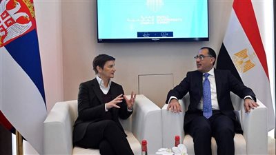 رئيس الوزراء يلتقي نظيرته الصربية لبحث سُبل تعزيز التعاون المشترك