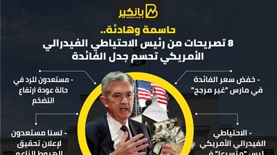 حاسمة وهادئة.. 8 تصريحات من رئيس الاحتياطي الفيدرالي الأمريكي تحسم جدل الفائدة