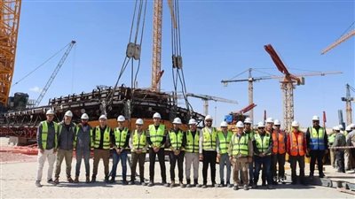  بدء تركيب وعاء الاحتواء الداخلي لمبنى المفاعل بالوحدة النووية الأولى بمحطة الضبعة