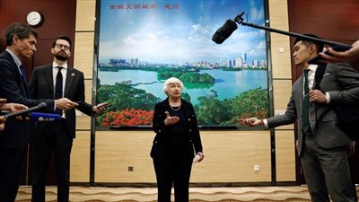 وزيرة الخزانة الأمريكية: الولايات المتحدة والصين بحاجة إلى محادثات 