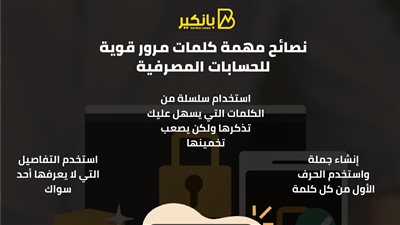 نصائح مهمة لكلمات مرور قوية للحسابات المصرفية