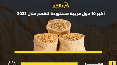 أكبر 10 دول عربية مستوردة للقمح خلال 2023