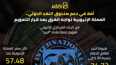 أملا في دعم صندوق النقد الدولي.. العملة الإثيوبية تواجه الغرق بعد قرار التعويم