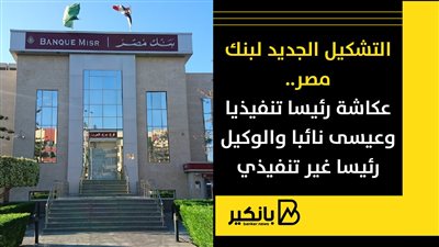 التشكيل الجديد لبنك مصر.. عكاشة رئيسا تنفيذيا وعيسى نائبا والوكيل رئيسا غير تنفيذي