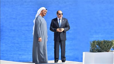 السيسي ومحمد بن زايد يشهدان إطلاق مشروع رأس الحكمة