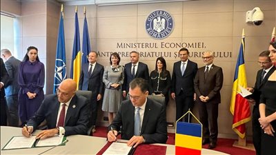 مذكرة تفاهم بين جهاز تنمية المشروعات ووزارة الاقتصاد وريادة الأعمال والسياحة برومانيا