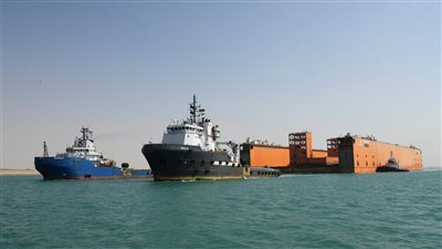 نجاح عبور الحوض العائم 