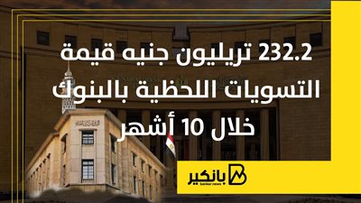 232.2 تريليون جنيه قيمة التسويات اللحظية بالبنوك خلال 10 أشهر