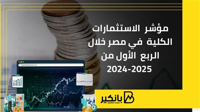 مؤشر الاستثمارات الكلية في مصر خلال الربع الأول من 2024-2025