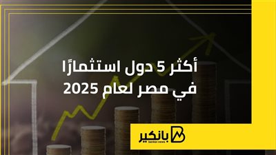 أكثر 5 دول استثمارًا في مصر لعام 2025 | إنفوجراف