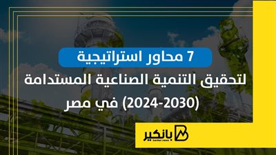 7 محاور استراتيجية لتحقيق التنمية الصناعية المستدامة  (2024-2030) في مصر | إنفوجراف