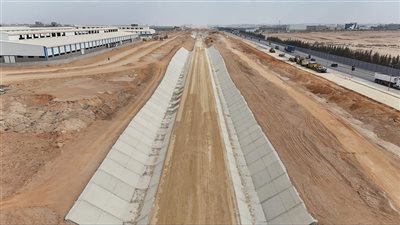 تقدم أعمال مشروع إنشاء وتنفيذ خط سكة حديد 
