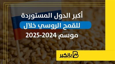 أكبر الدول المستوردة للقمح الروسي خلال موسم 2024-2025 | إنفوجراف