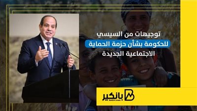 توجيهات من السيسي للحكومة بشأن حزمة الحماية الاجتماعية الجديدة | إنفوجراف