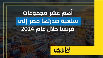 أهم 10 مجموعات سلعية صدرتها مصر إلى فرنسا خلال عام 2024 | إنفوجراف