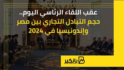 حجم التبادل التجاري بين مصر  وإندونيسيا في 2024 |إنفوجراف 