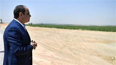 السيسي: طرح الأراضي الزراعية على القطاع الخاص بعد تجهيز البنية التحتية عن طريق الإيجار أو حق الانتفاع أو الشراء