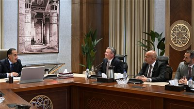 مدبولي يبحث مع نائب رئيس 