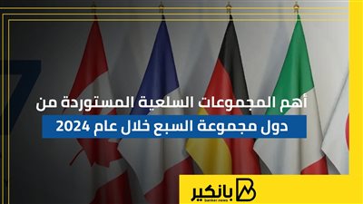 أهم المجموعات السلعية المستوردة من دول مجموعة السبع خلال عام 2024 | إنفوجراف 