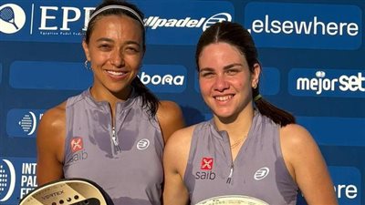 بنك saib يهنئ مورا حكيم وليلى النمر لحصولهما على المركز الثالث في بطولة FIP Bronze للبادل 