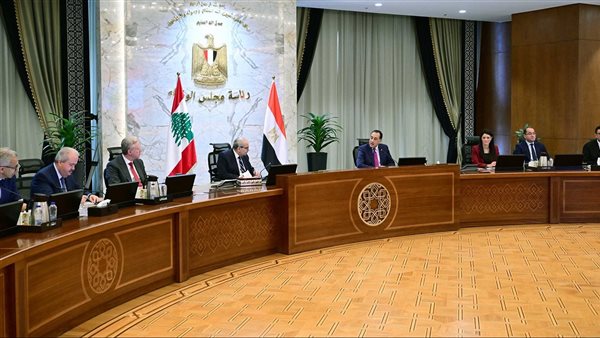 رئيسا وزراء مصر ولبنان