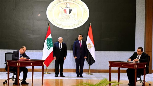 رئيسا وزراء مصر ولبنان