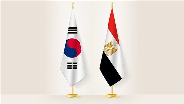 أعلام مصر وكوريا